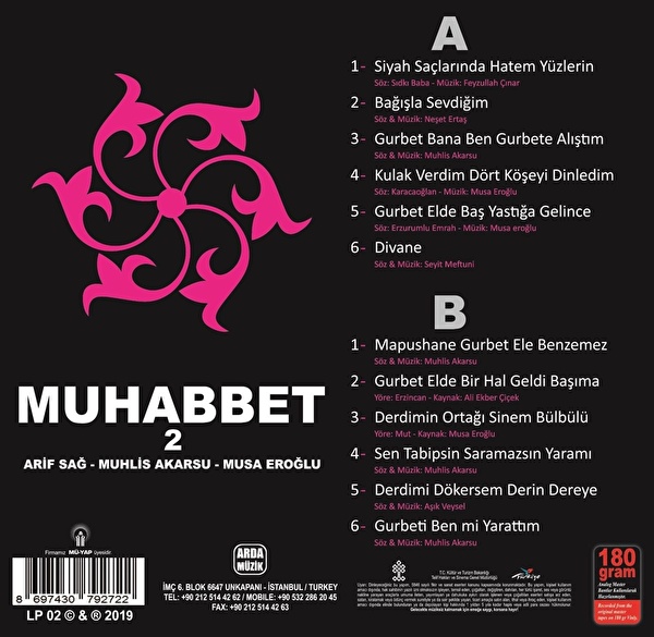 Arif Sağ, Musa Eroğlu, Muhlis Akarsu-Muhabbet 2