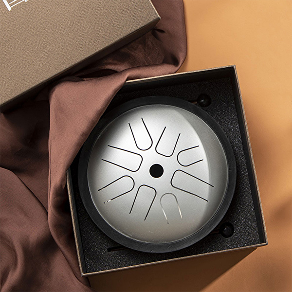 YOGIXO Tongue Drum 8 Notalı 6″ Gümüş Gri