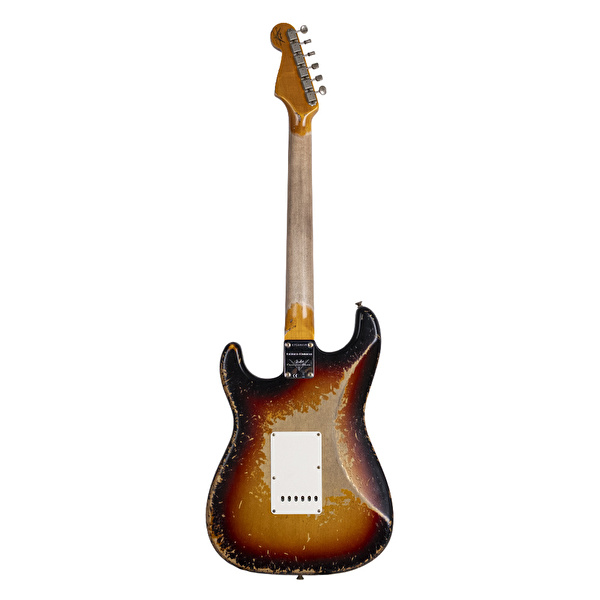 Fender Custom Shop Limited Edition 1961 Stratocaster Akçaağaç Klavye Super Heavy Relic Super Faded Aged 3 Ton Sunburst Elektro Gitar