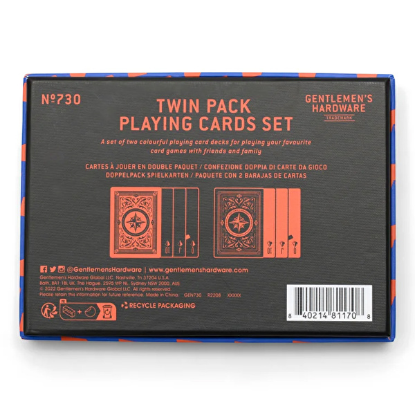 GENTLEMEN'S HARDWARE Oyun Kağıdı 2 Deste