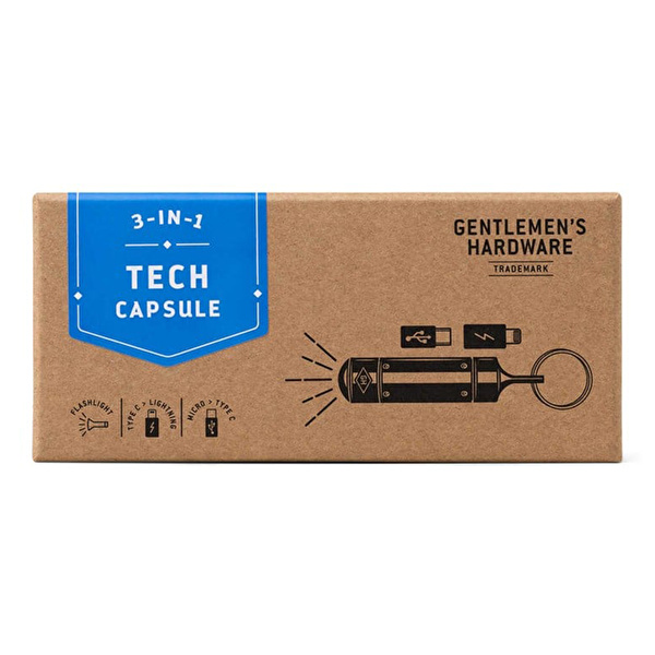 GENTLEMEN'S HARDWARE 3'ü 1 Arada Tech Kapsül Anahtarlık