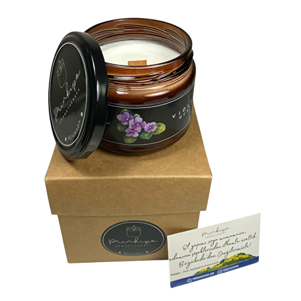 PRINKIPO Menekşe Kokulu Soya Mumu (300 ml)