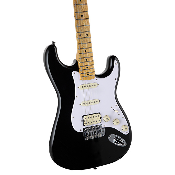 Kozmos KST-57HSS-GMN-BK 57 HSS Akçaağaç Klavye Siyah Elektro Gitar