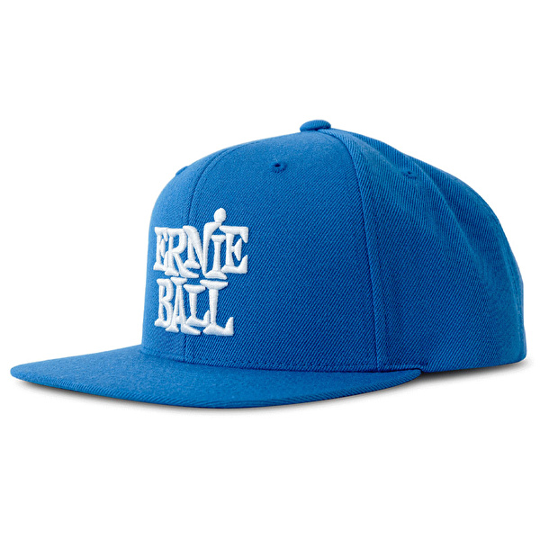 ERNIE BALL Blue with White Stacked Logo Şapka