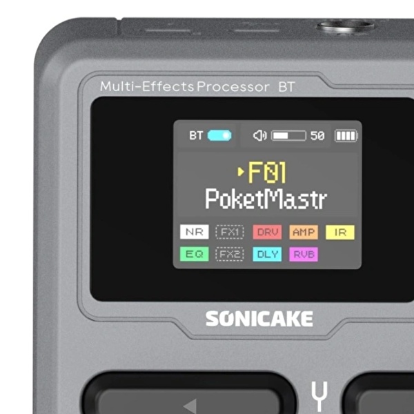 Sonicake Pocket Master Gri Gitar Efekt Prosesörü