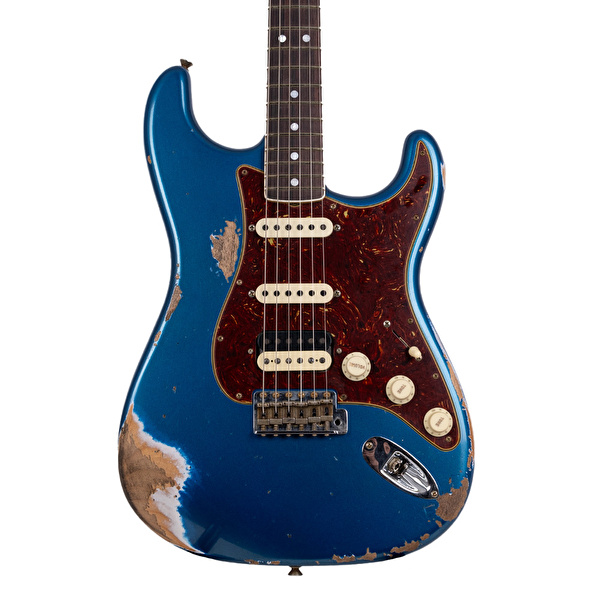 Fender Custom Shop Limited Edition 1967 Stratocaster HSS Heavy Relic Aged Aquamarine Metallic Elektro Gitar