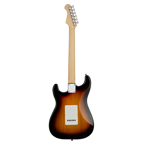 KOZMOS KGP-STG20HSS-3TS Sunburst Elektro Gitar + UNIQUE-MINI-BK 10W Amfi Başlangıç Paketi