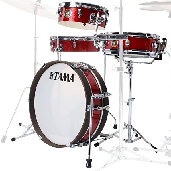 TAMA LJK48P-BRM Club-JAM Pancake Burnt Red Mist 4 Parça (18B/10T/13F/12S) Akustik Davul Seti