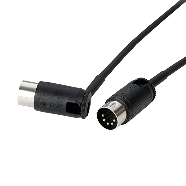 BOSS BMidi-PB1 Ucunun Açısı Ayarlanabilen 30cm Midi Kablosu