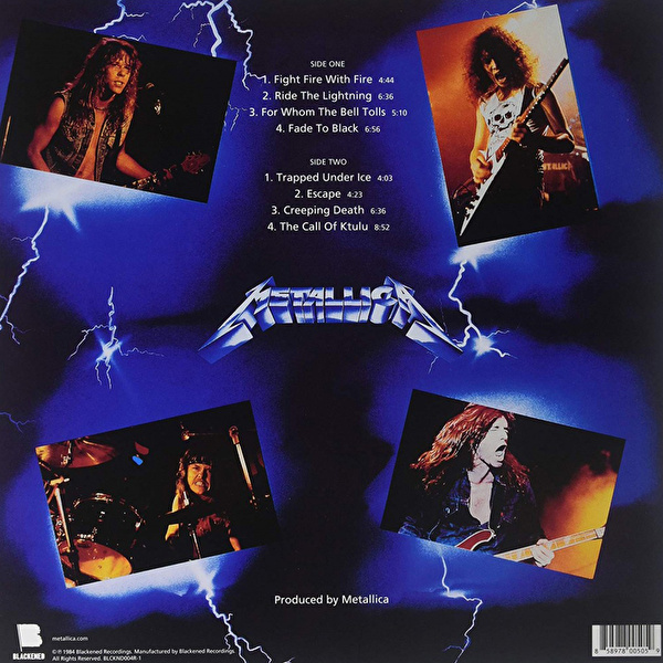 Metallica – Ride The Lightning (2016 Remastered)