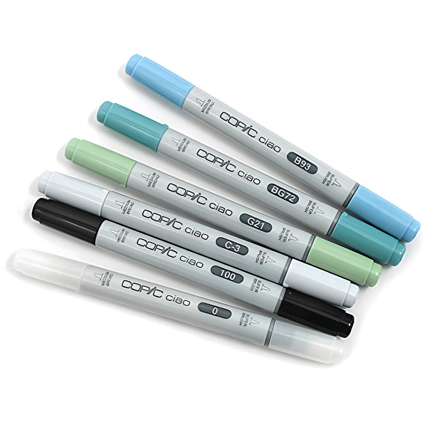 COPIC Ciao 6'lı Kalem Seti Sea