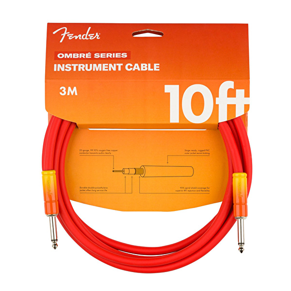 Fender 10 ft Ombré Tequila Sunrise Enstrüman Kablosu
