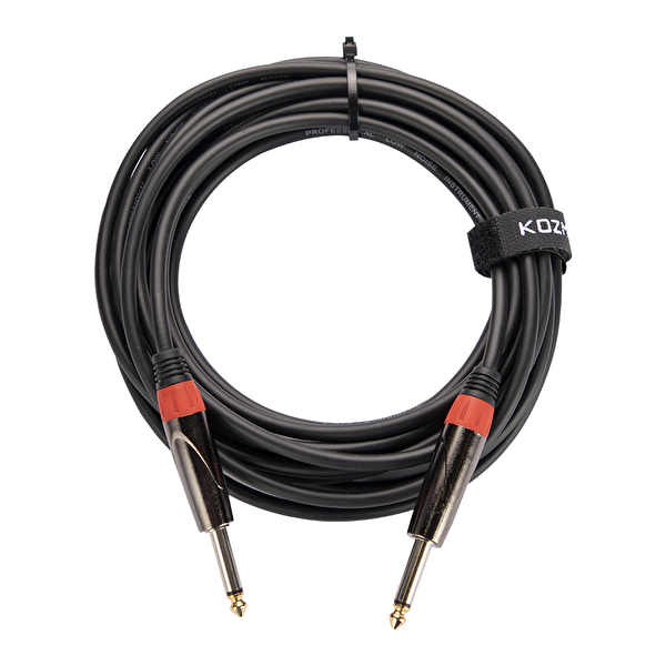KOZMOS KCL-022-6M Non-Noise 6 Metre Siyah Enstrüman Kablosu