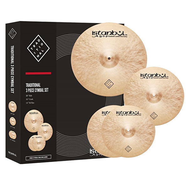 İSTANBUL AGOP ITRS - Traditional 3'lü Zil Seti