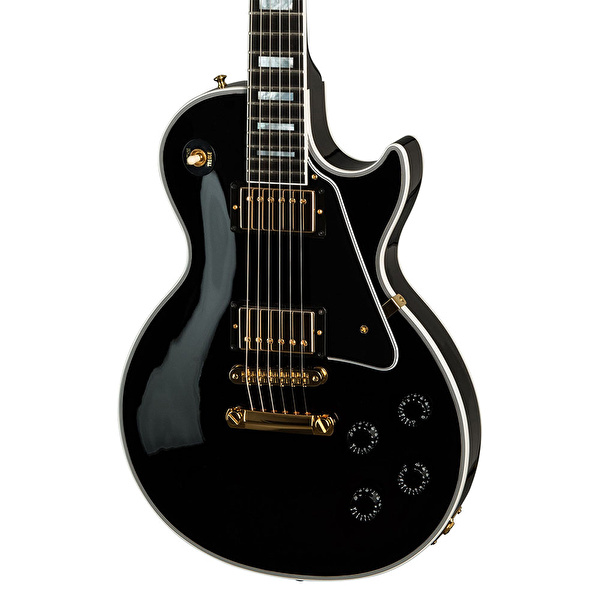 Gibson Les Paul Custom Ebony Klavye Gloss Ebony Elektro Gitar