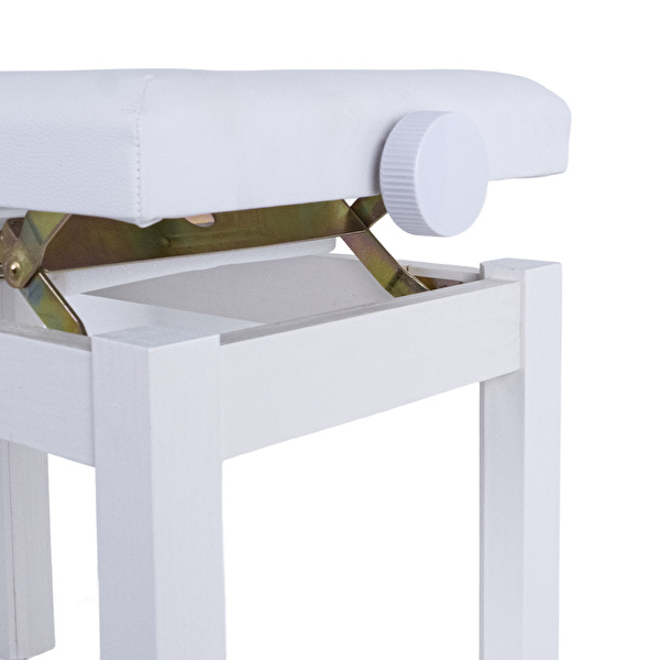 KOZMOS P-310-WH Ayarlı Piyano Taburesi - Beyaz