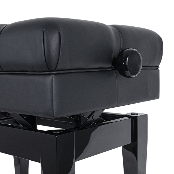 KOZMOS QT503-BK Ayarlı Piyano Taburesi - Siyah