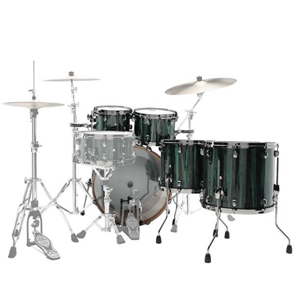 TAMA MBS52RZBNS-GGA - Starclassic Performer Green Grove Aurora 5 Parça (22B/10T/12T/14F/16F) Akustik Davul Seti