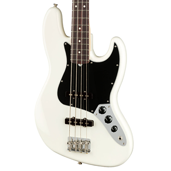 Fender American Performer Jazz Bass Gülağacı Klavye Arctic White Bas Gitar