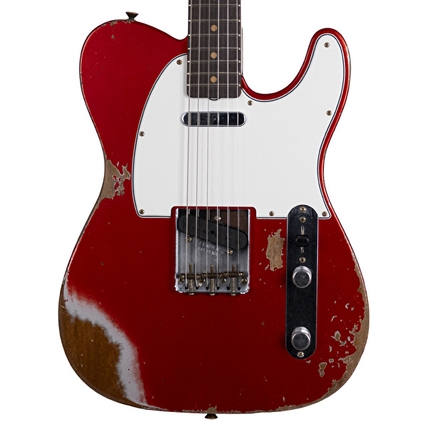 Fender Custom Shop 1961 Telecaster Heavy Relic Gülağacı Klavye Faded Aged Candy Apple Red Elektro Gitar