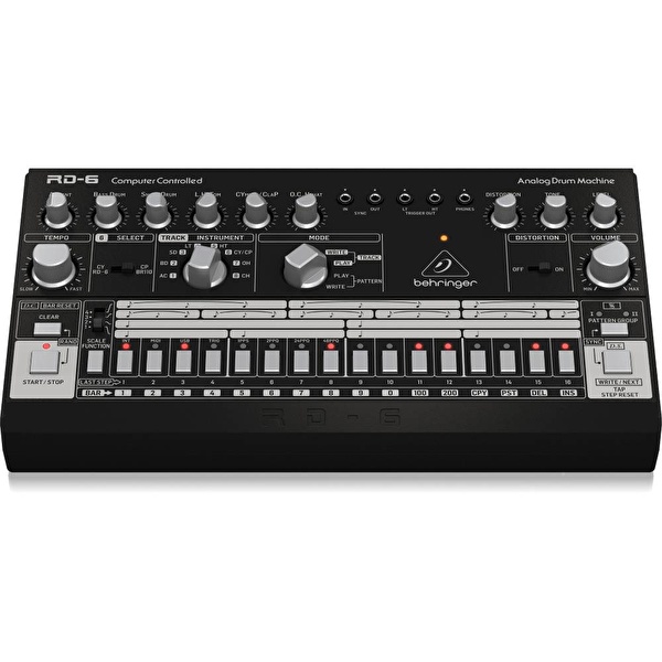 BEHRINGER RD-6-BK RHYTHM DESIGNER Analog Davul Makinesi (Siyah)