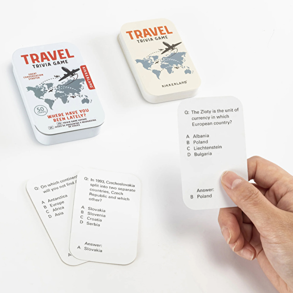 KIKKERLAND Trivia Game İngilizce Seyahat Bilgi Yarışması Oyunu