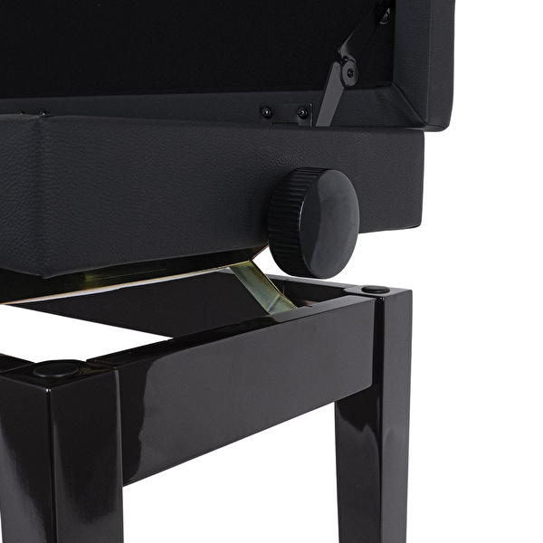 KOZMOS DX16-RW Ayarlı Piyano Taburesi - Kahverengi - Siyah