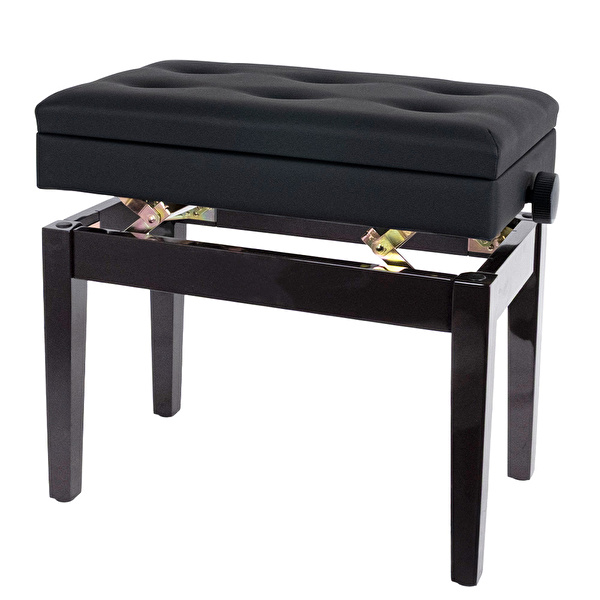 KOZMOS DX16-RW Ayarlı Piyano Taburesi - Kahverengi - Siyah