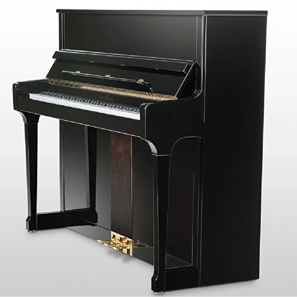 SCHIMMEL C 121 TRADITION NOBLESSE 121 cm Parlak Siyah - Ceviz / Gül Ağacı Duvar Piyanosu