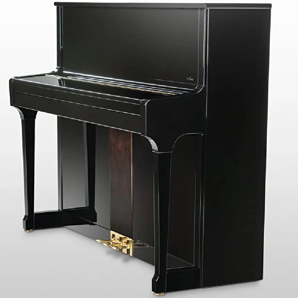SCHIMMEL C 121 TRADITION NOBLESSE 121 cm Parlak Siyah - Ceviz / Gül Ağacı Duvar Piyanosu