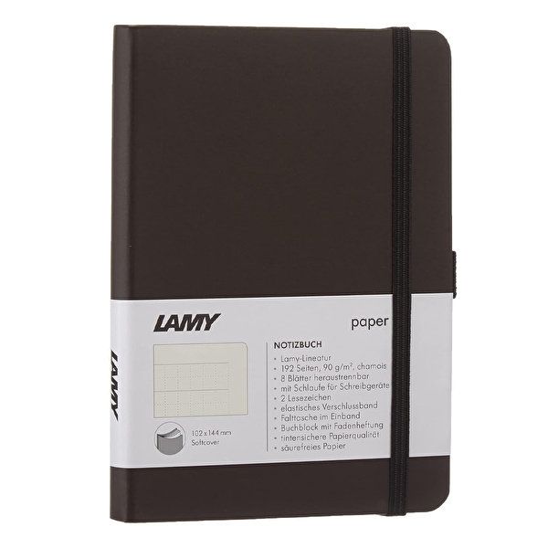 LAMY Safari Dolma Kalem Metal Klips M Uç Mat Siyah+Lamy Yumuşak Kapak Defter A6 Mat Siyah