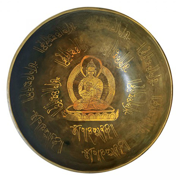 YOGIXO El Yapımı İşlemeli Tibet Kasesi 18 cm