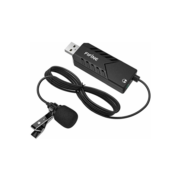 FIFINE K053 Kulaklık Çıkışlı Yaka Mikrofonu
