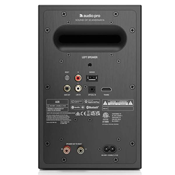 AUDIO PRO A28+SW-10 Siyah 2+1 Aktif Multiroom Akıllı Ev Hoparlörü Seti