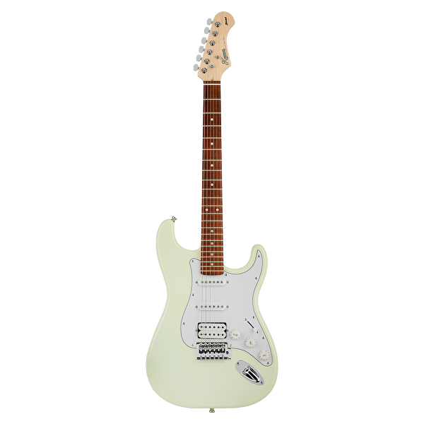 KOZMOS KGP-STG20HSS-OWH Beyaz Elektro Gitar + UNIQUE-MINI-BK 10W Amfi Başlangıç Paketi