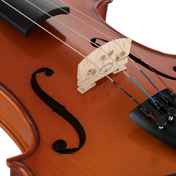 VANETTA VL-2A / 3/4 Abanoz Kulaklı Masif Mat Keman