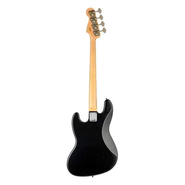 Fender Custom Shop 1968 Jazz Bass Journeyman Relic Aged Black Bas Gitar