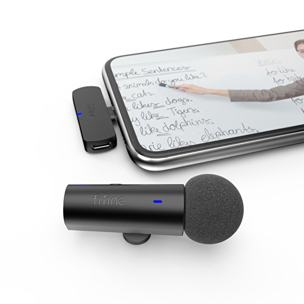 FIFINE M6 Kablosuz Yaka Mikrofonu
