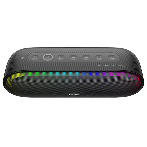 Tribit XSound Mega T-BTS35 30W 20 Saat Oynatma Süresi IPX7 Su Geçirmez RGB Taşınabilir TWS Bluetooth Hoparlör Siyah