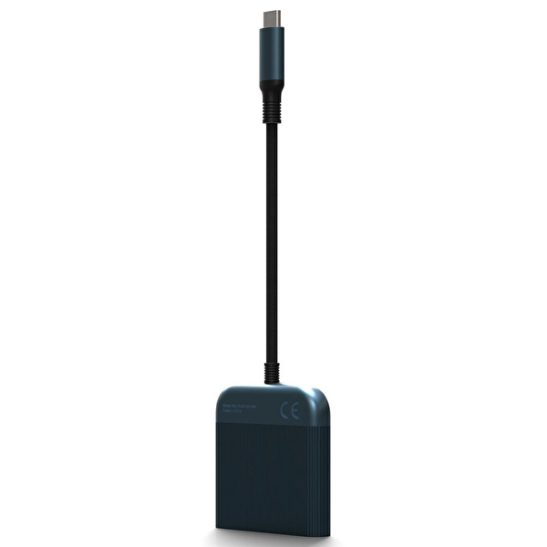 TRUEBO ButtonConnect 3in1 Aç/Kapa Tuşu HDMI Hub - Gri