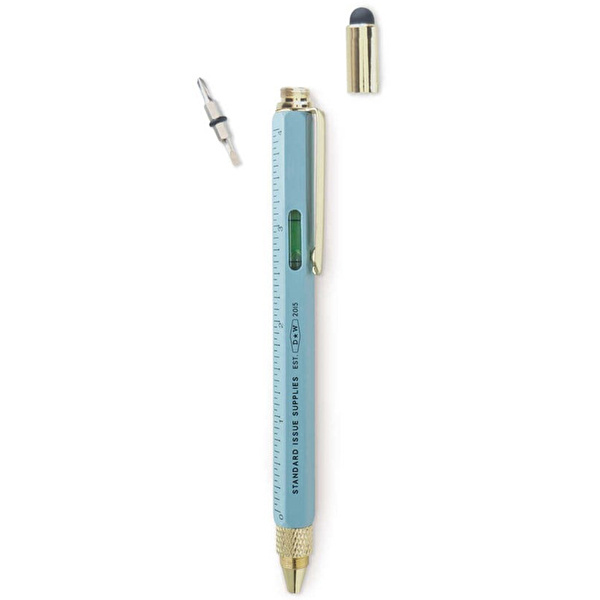 GENTLEMEN'S HARDWARE Çok Fonksiyonlu Tükenmez Kalem Mavi