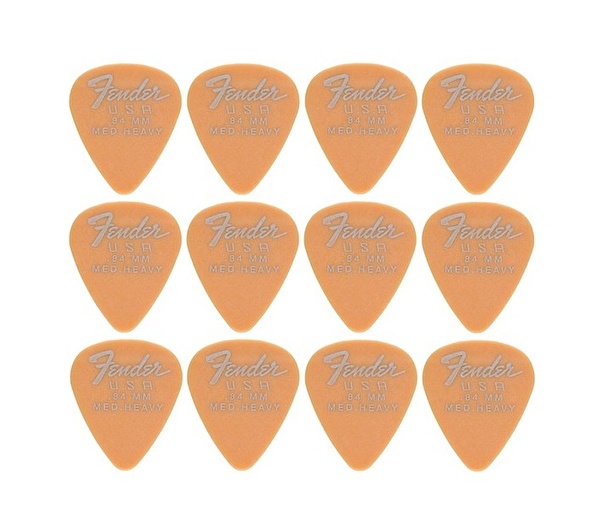Fender 351 Dura-Tone .84 12-Pack Butterscotch Blonde Pena