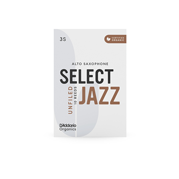 DADDARIO ORRS10ASX3M ORGANIC SELECT JAZZ Alto Saksafon Kamışı No:3M - 10'lu Kutu