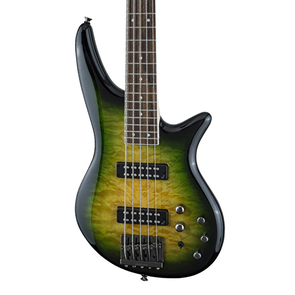 Jackson JS Serisi Spectra Bass JS3QV Laurel Klavye Alien Burst 5 Telli Bas Gitar