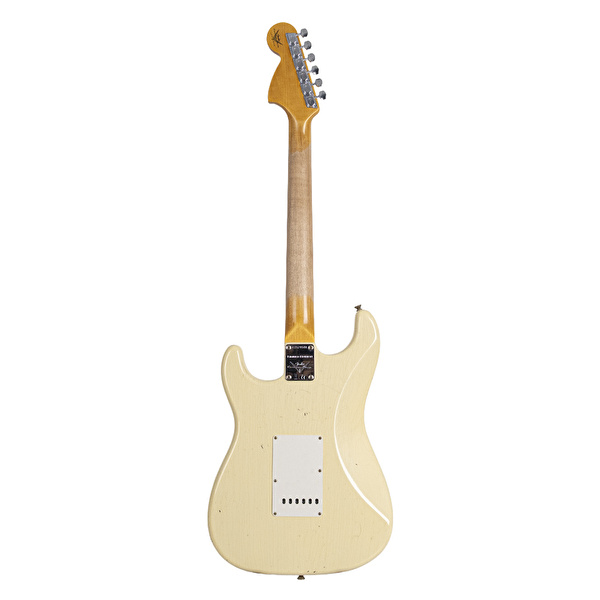 Fender Custom Shop Limited Edition Custom 1968 Stratocaster Journeyman Relic Aged Vintage White Elektro Gitar