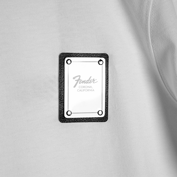 FENDER® Guitar Plate Beyaz T-Shirt