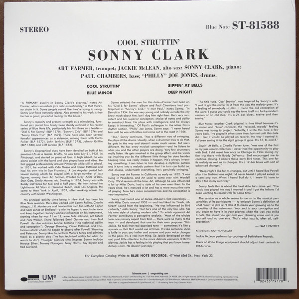 Sonny Clark – Cool Struttin' (2021 Reissue)