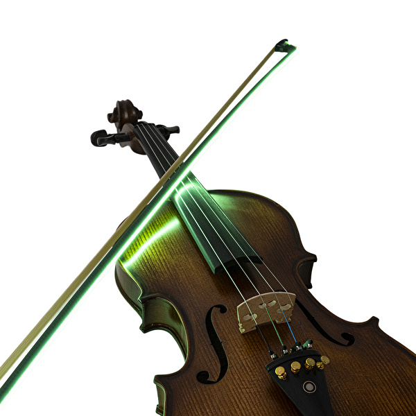 YOOLIM LEDVLNBOW-GR Led Işıklı 4/4 Keman Yayı - Yeşil