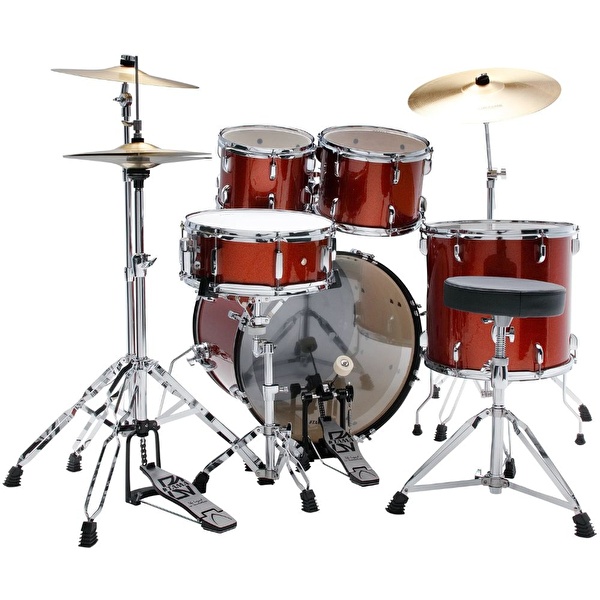 TAMA ST50H6C-SCP Stagestar Scorched Copper Sparkle 5 Parça (20B/10T/12T/14F/14S) Aksamlı ve Zilli Akustik Davul Seti