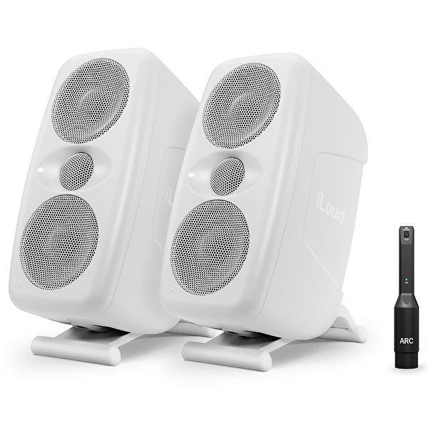 IK Multimedia IP-ILOUD-MTMWMKII2X-IN iLoud MTM MKII Pair Beyaz Stüdyo Monitör Seti Çift (ARC Mikrofonu Dahil)